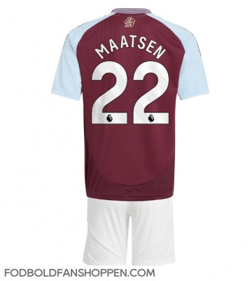Aston Villa Ian Maatsen #22 Hjemmebanetrøje Børn 2024-25 Kortærmet (+ Korte bukser)